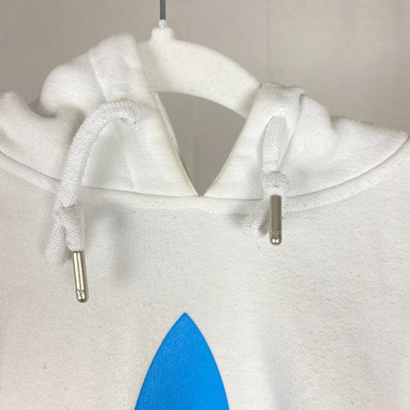 Adidas Originals Trefoil White Hoodie Sweatshirt Mens Small Unisex - Picture 2 of 5